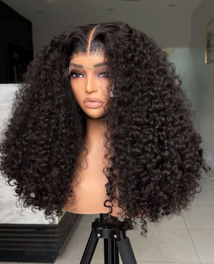 Curly luxury hair